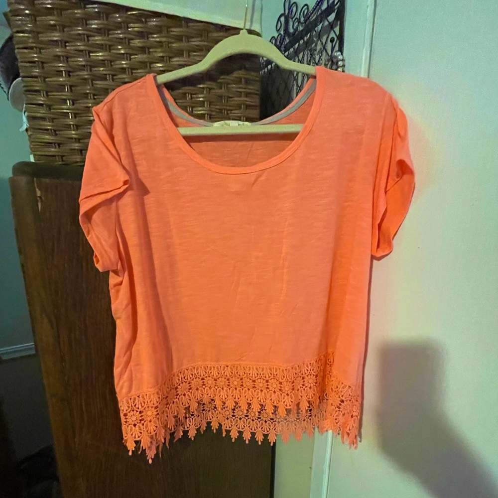 Neon orange top